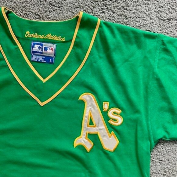 MLB Cooperstown Collection Oakland A's 1972 - 1974 Baseball Jersey Sz. L - EUC - Picture 4 of 8
